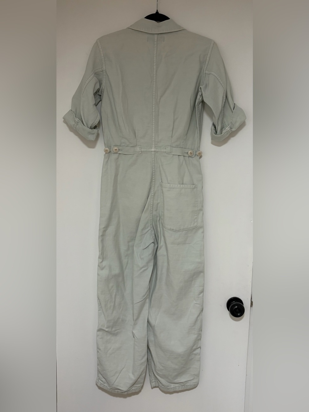 Madewell x As Ever Coveralls in Dawn Mist Garment-dyed Jumpsuit Size XXS - Picture 4 of 9
